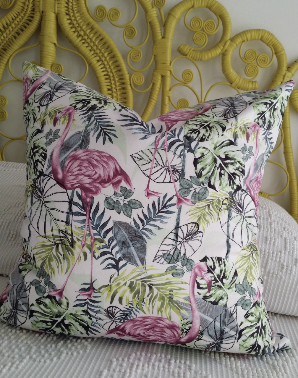 Charlotte Jade Tropical Flora Cushion Cover