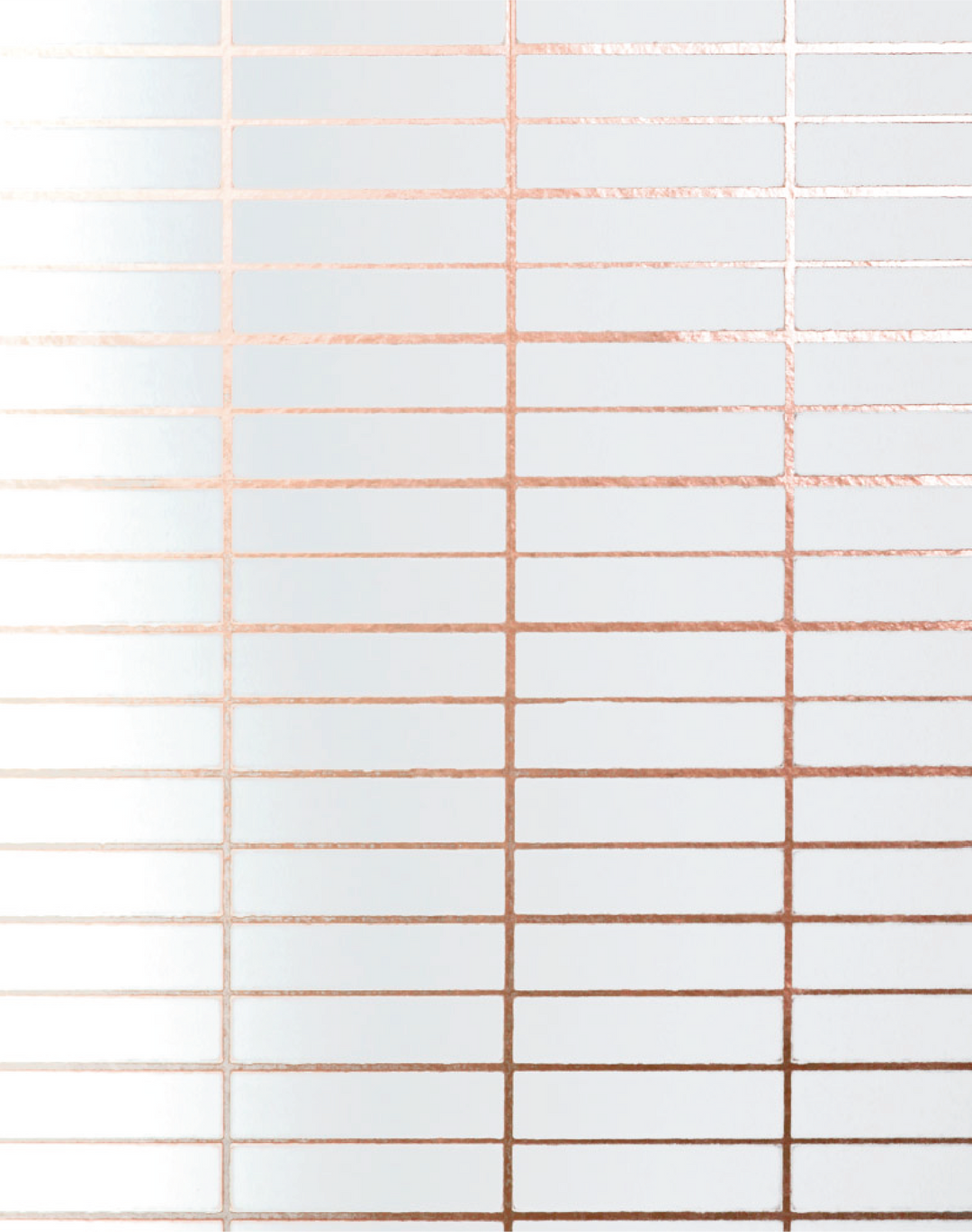 Grid, Copper Rose & White