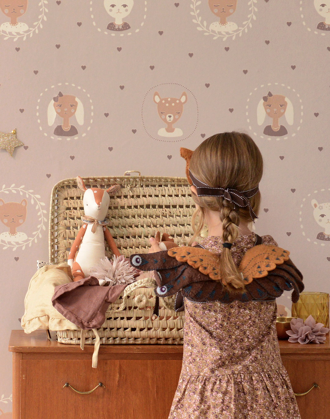 Hearts, Dusty Warm Lilac 148-02