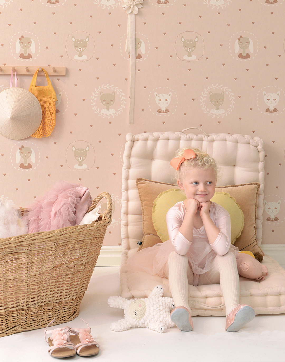 Hearts, Dusty Warm Pink 148-01