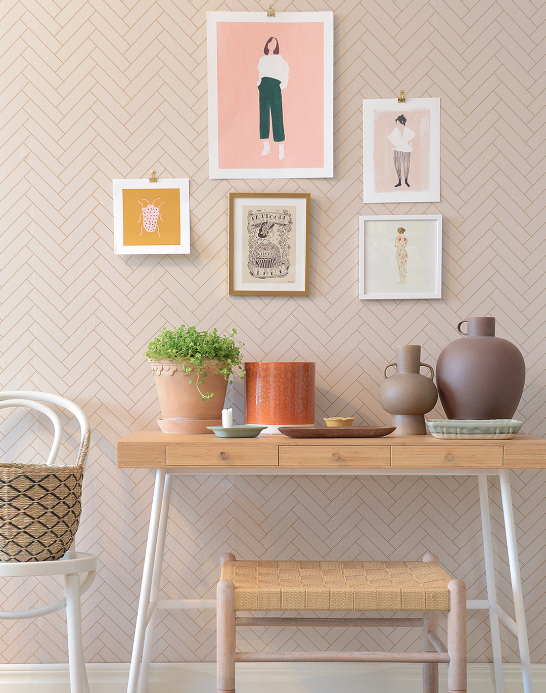 Herringbone, Sandy Beige 144-01