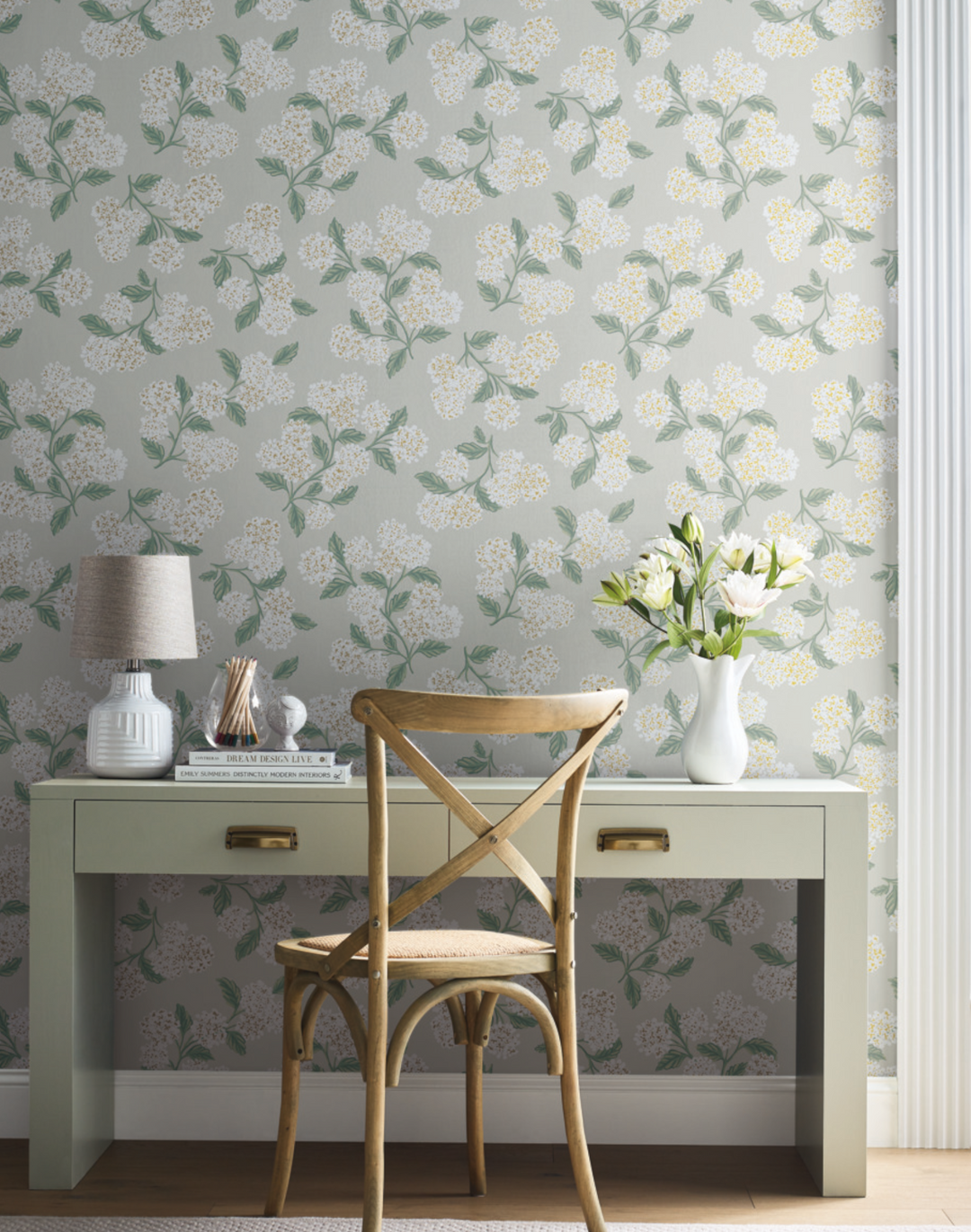 Hydrangea, Linen RP7394