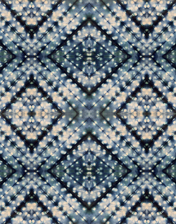 Indigo Itajime Cross