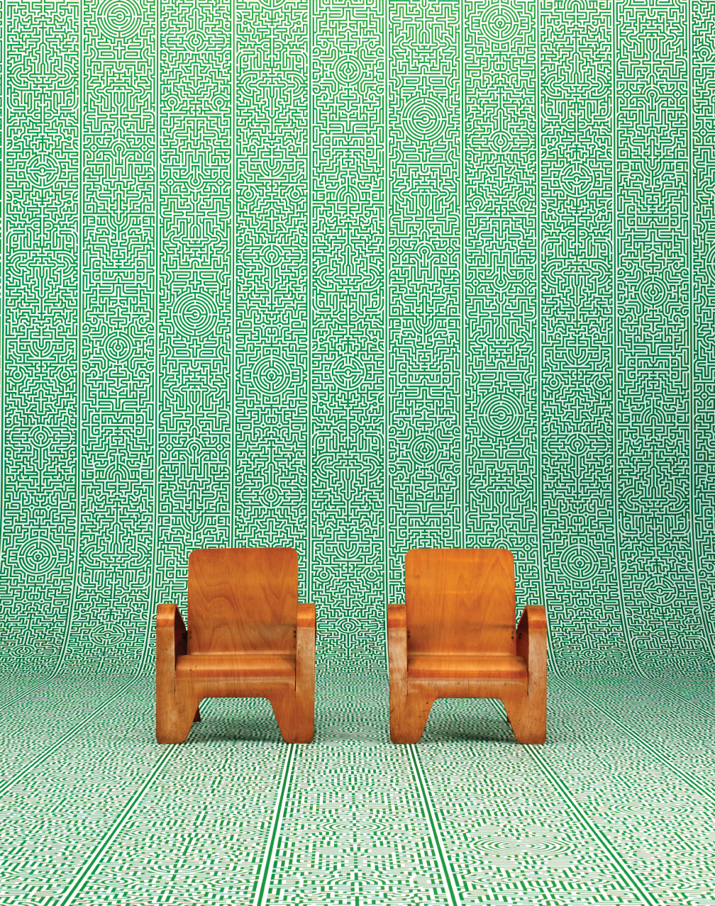 JOB-02 Industry Labyrinth Wallpaper by Studio Job
