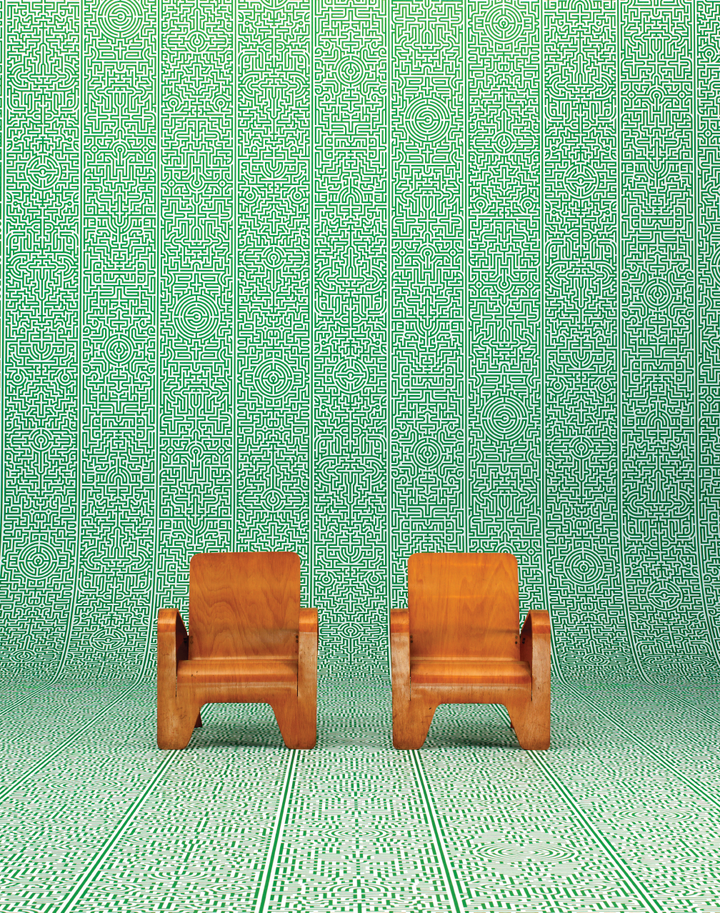 JOB-02 Industry Labyrinth Wallpaper by Studio Job