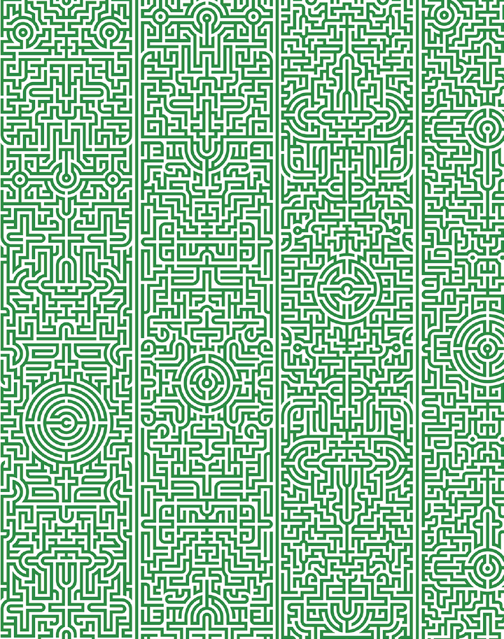 JOB-02 Industry Labyrinth Wallpaper by Studio Job