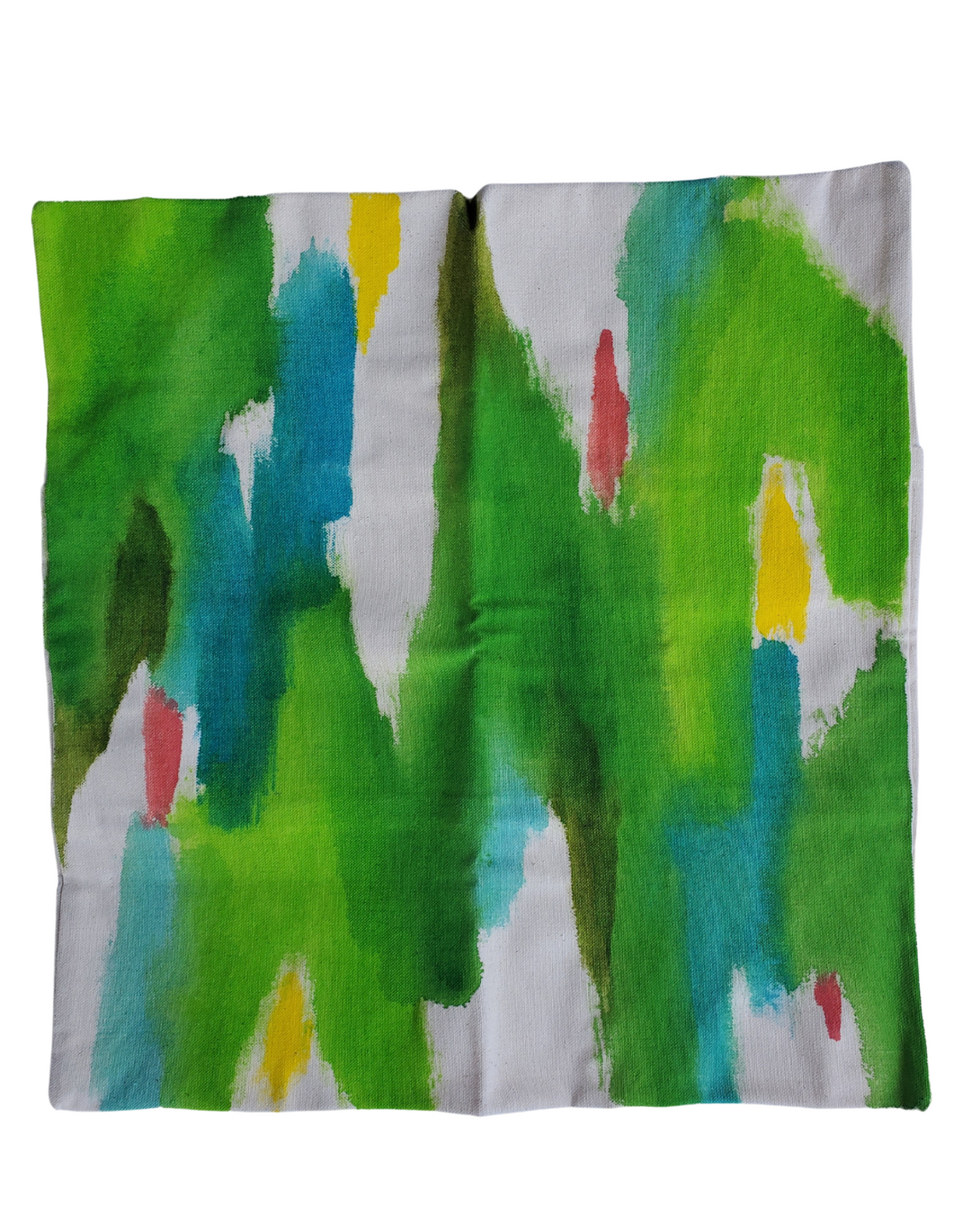 Julie Kay Hand Painted Watercolor Pillow Cover, Florida Greens