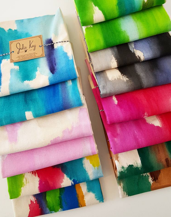 Julie Kay Hand Painted Watercolor Pillow Cover, Multi Colored