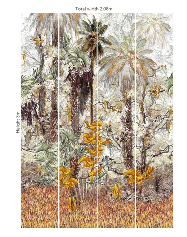 Jungle Mural, Gold