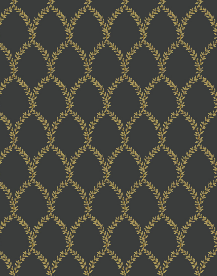 Laurel, Metallic Gold & Black RI5177