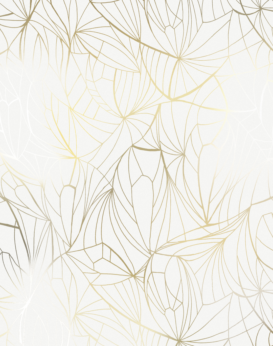 Leaf, Gold & White