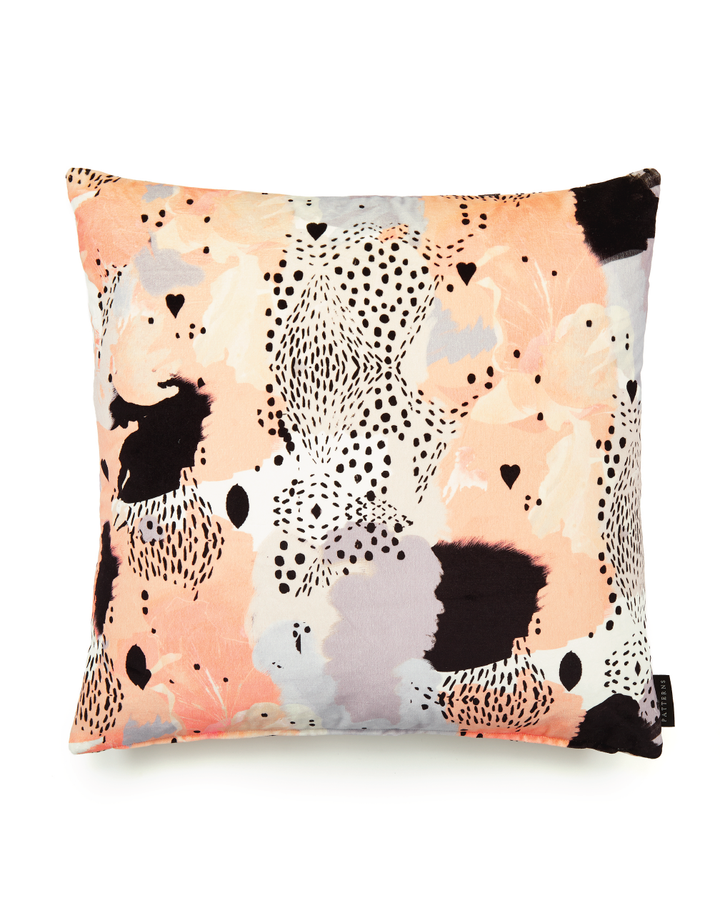 17 Patterns Leopard Love Peach Cushion