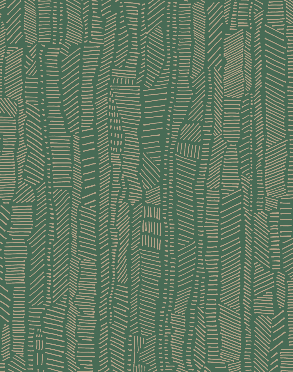 Linear Field, Gilt Green