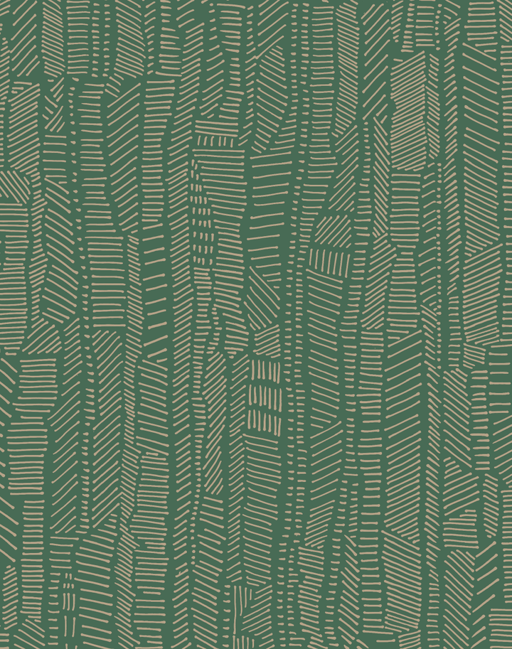 Linear Field, Gilt Green