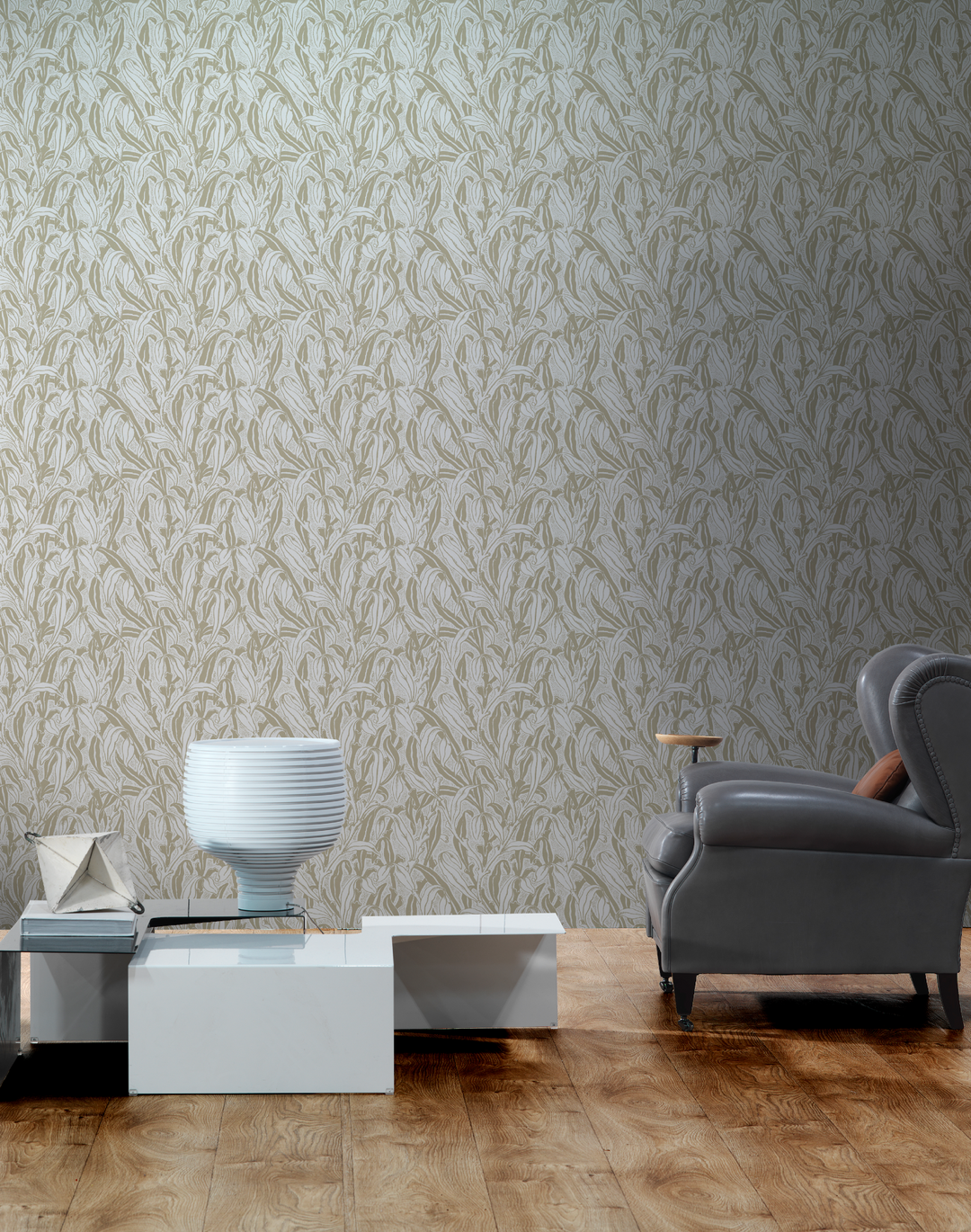 MRV-11, Monochrome Leaves Beige by Mr & Mrs Vintage