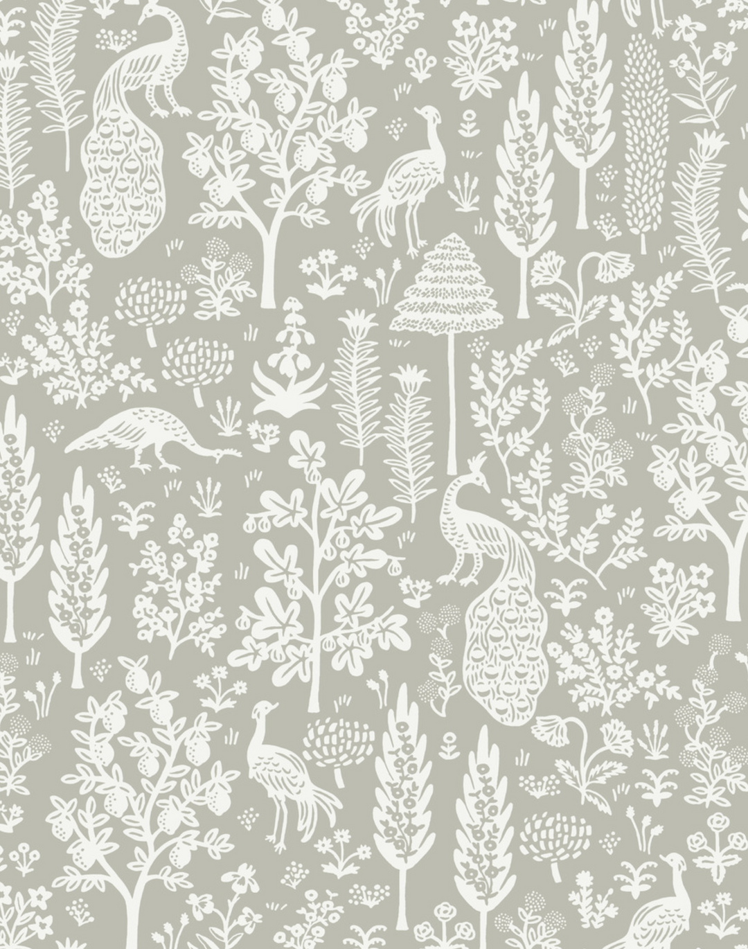 Menagerie Toile Grey & White RP7369