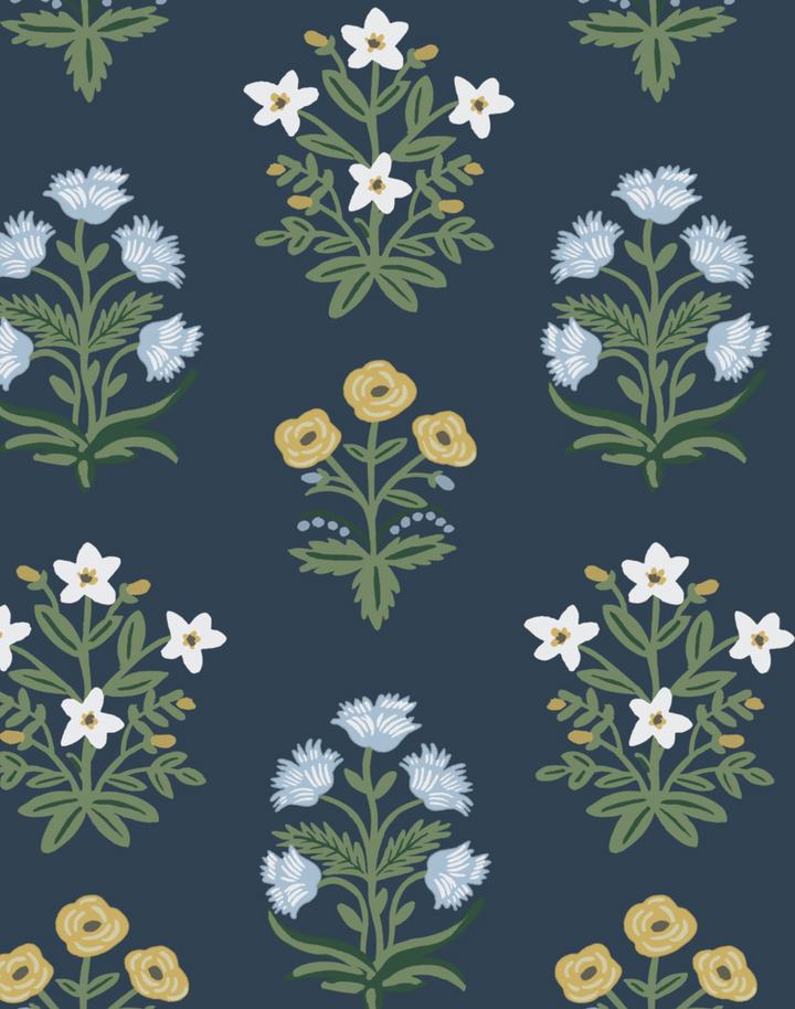 Mughal Rose Navy RP7351