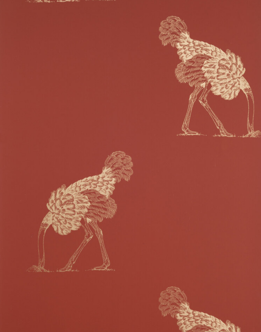 Ostrich Large, Gold Leaf on Mars