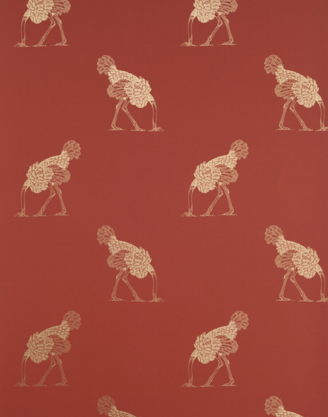 Ostrich Small, Gold Leaf on Mars
