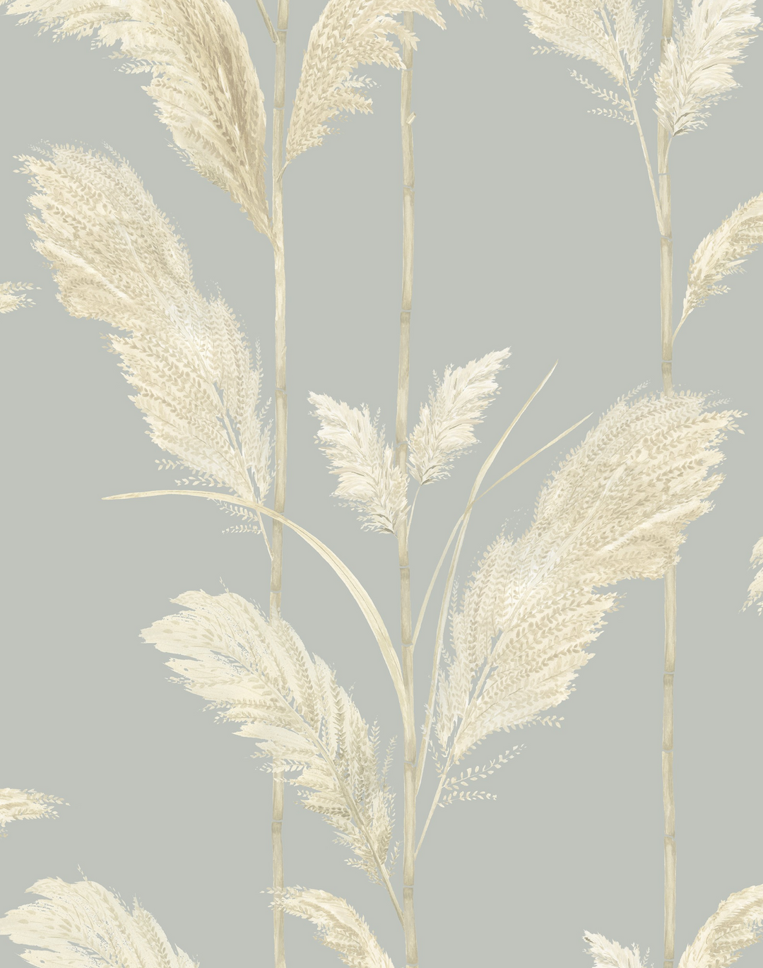 PAMPAS GRASS CORNFLOWER BLUE