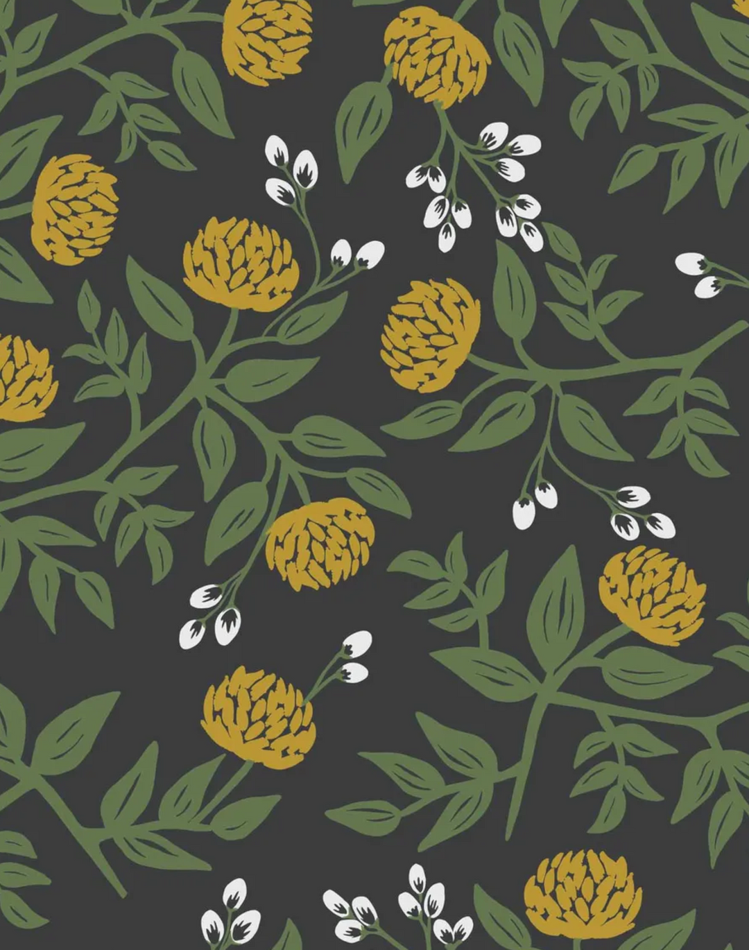 Peonies, Black & Gold RI5151