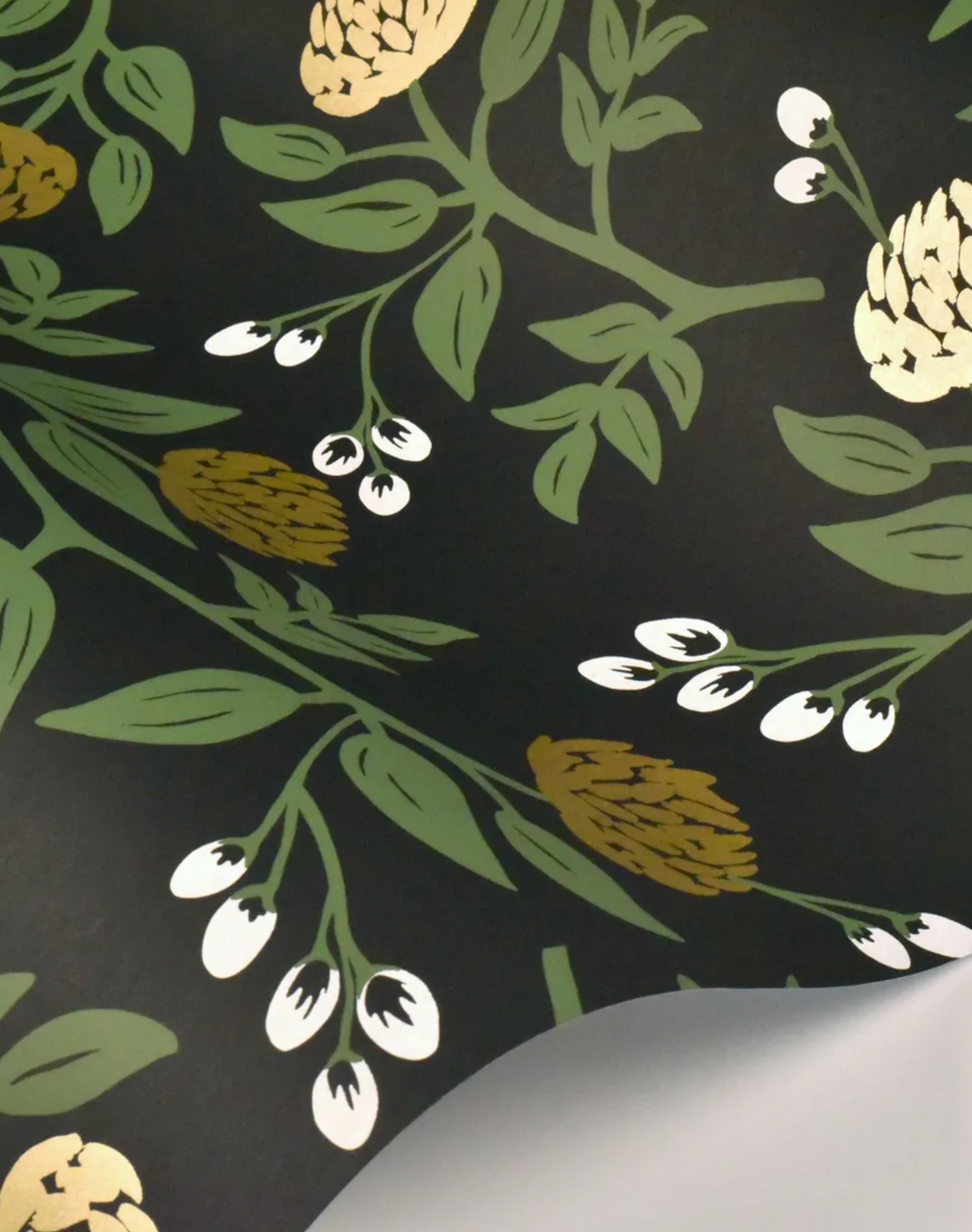 Peonies, Black & Gold RI5151
