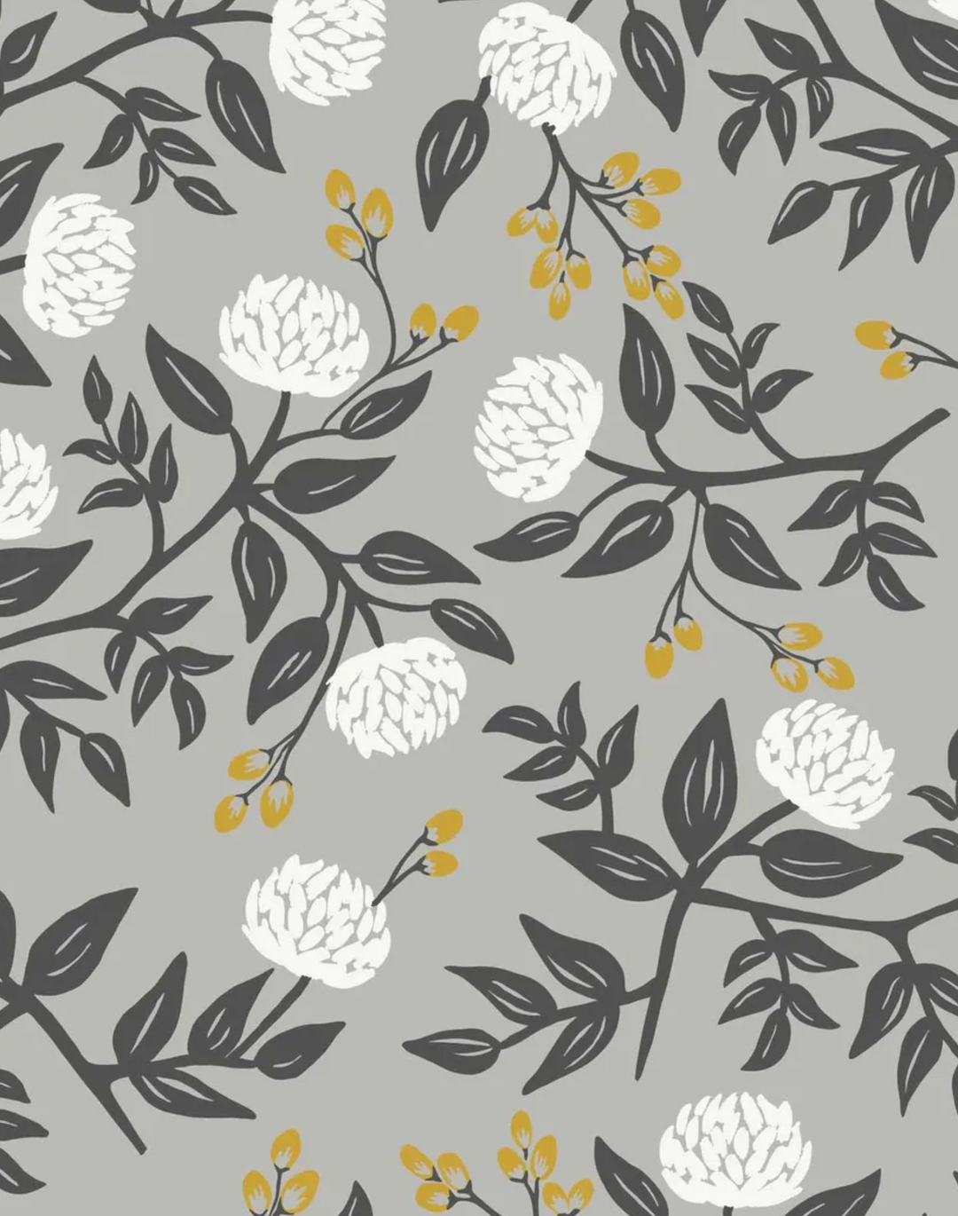 Peonies, Grey RI5152