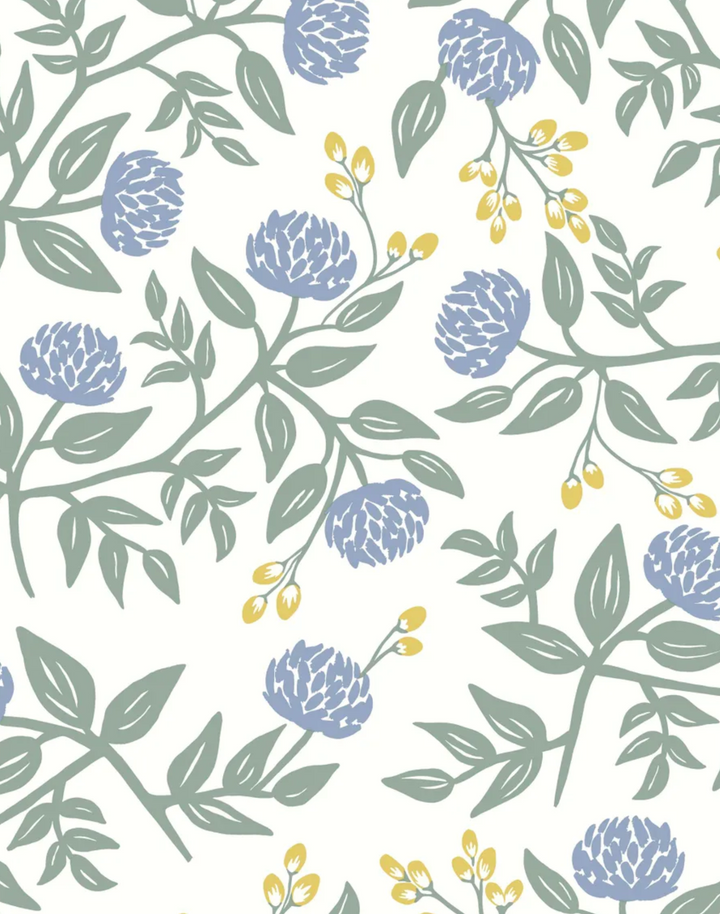 Peonies, Periwinkle & Sage RI5148