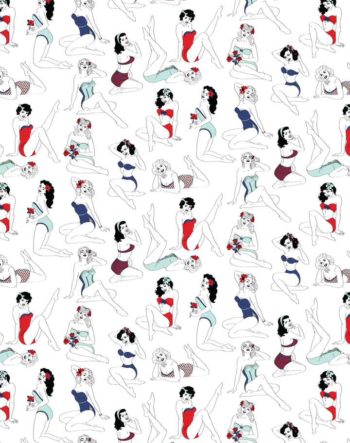 Pin-Up Wallpaper, Color