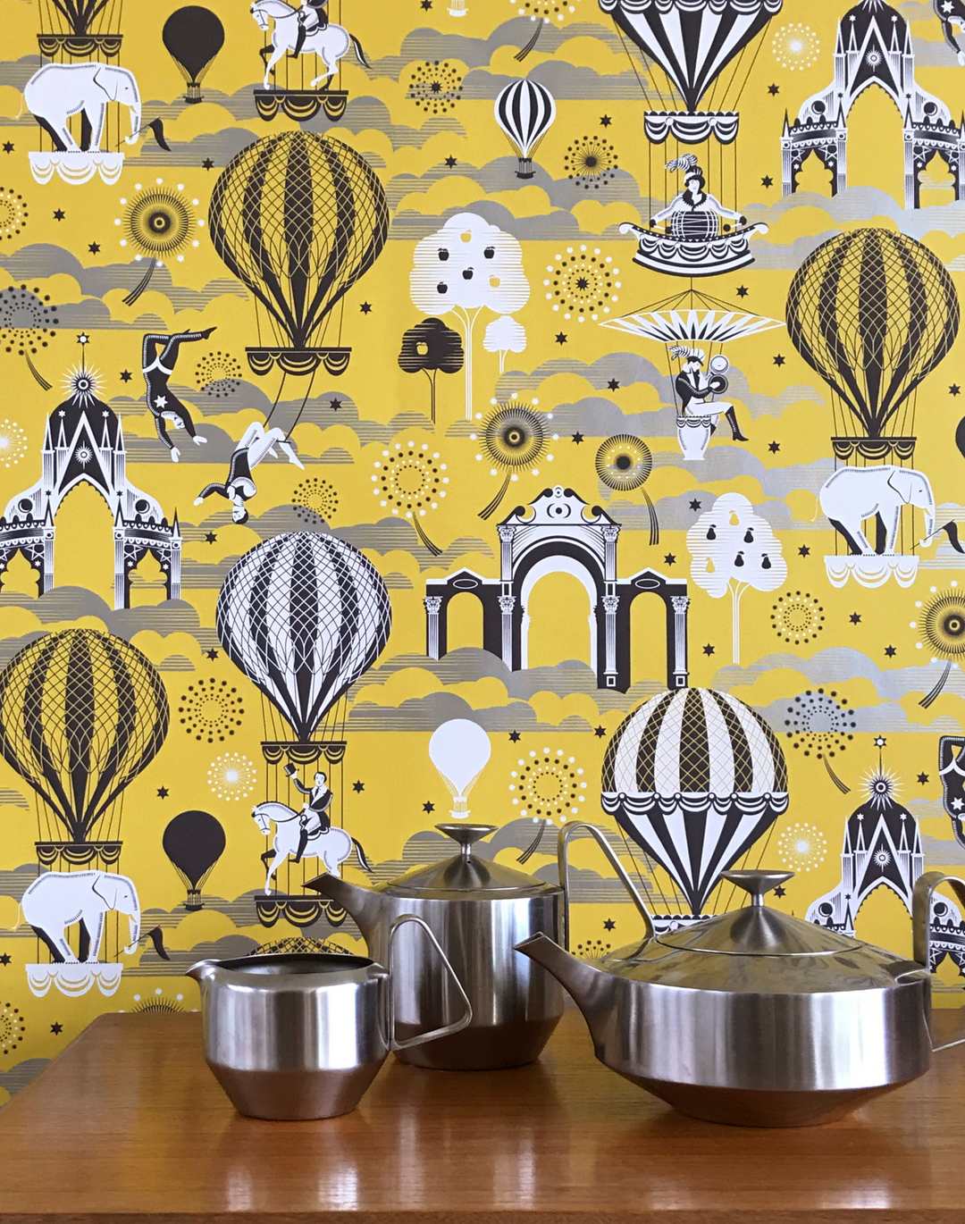 Pleasure Gardens, Mustard & Silver