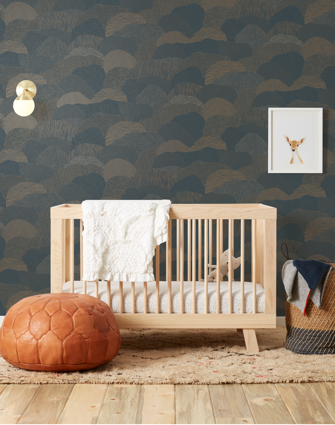 Roll Right, Gold on Blue