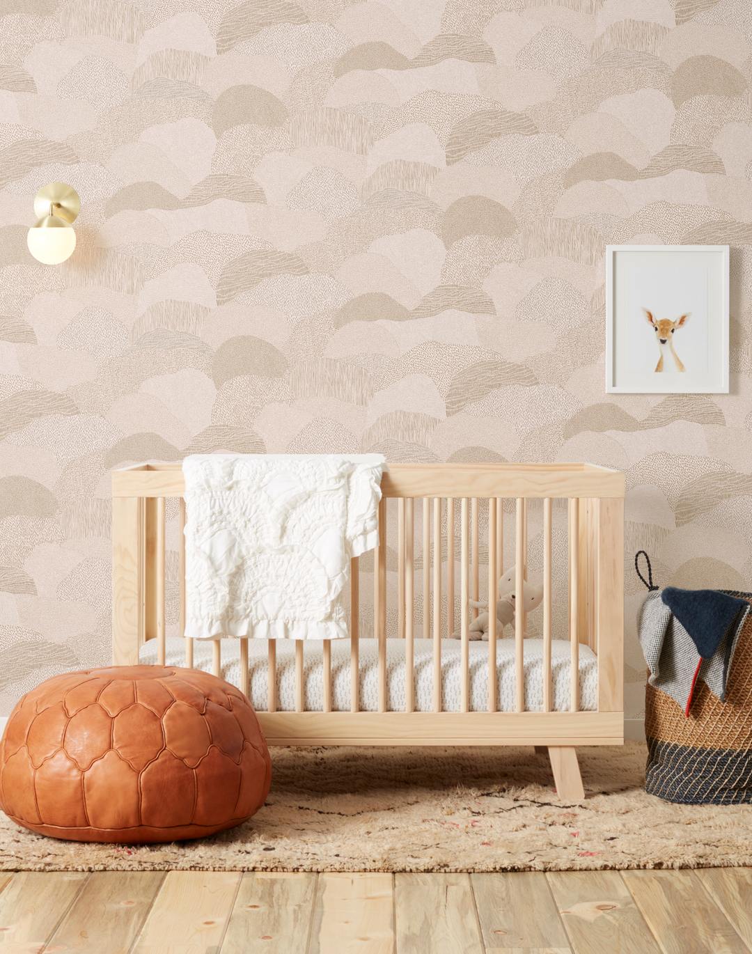 Roll Right, Gold on Blush