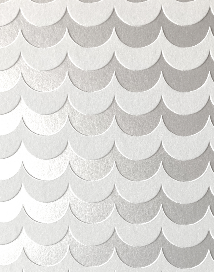 Scoop, White Flock/Silver Lustre