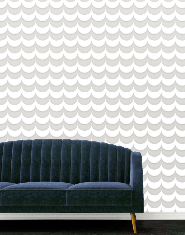 Scoop, White Flock/Silver Lustre