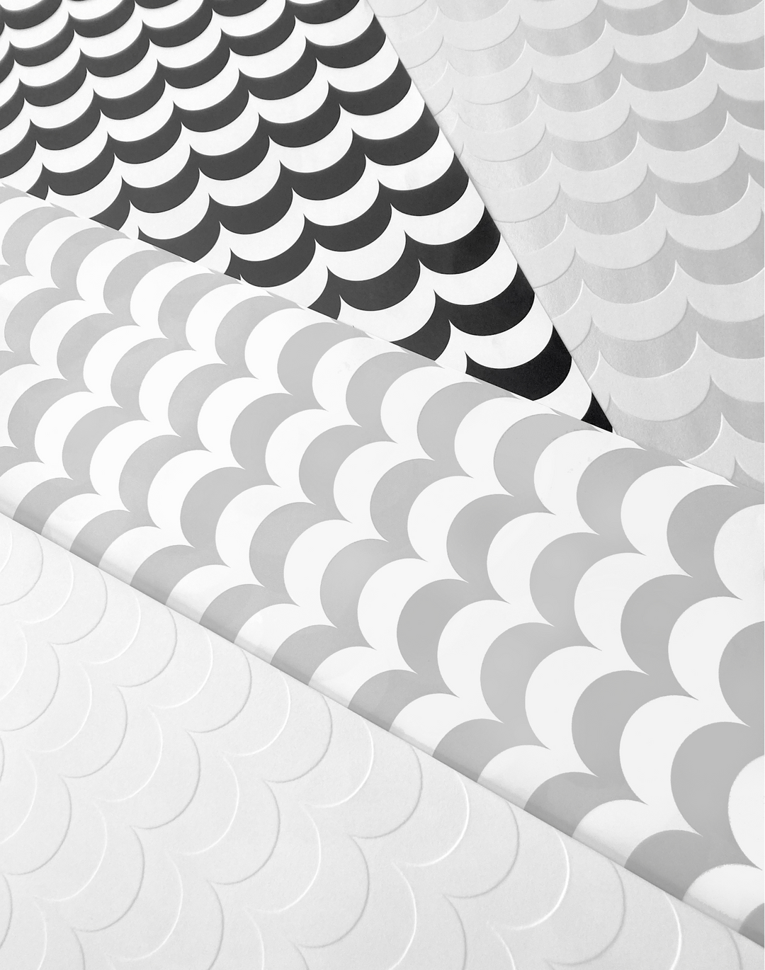 Scoop, White Flock/Silver Lustre