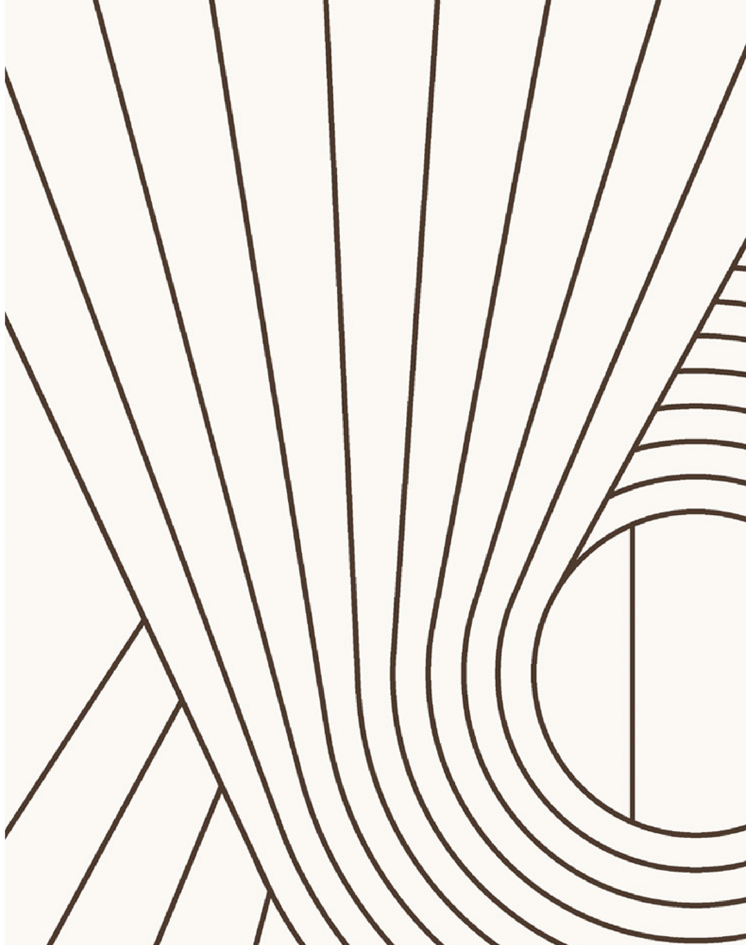 Spiral, Brown & Cream