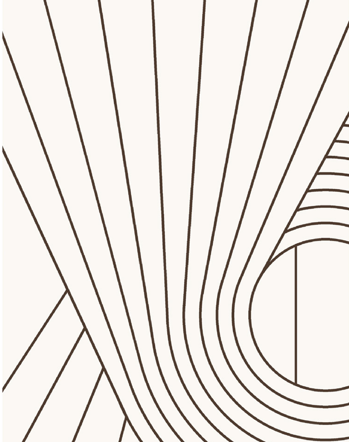 Spiral, Brown & Cream
