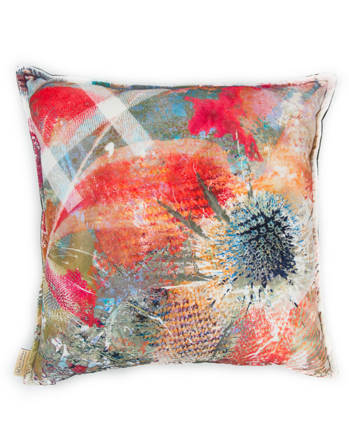 Mairi Helena Summer Thistle Cushion Cover