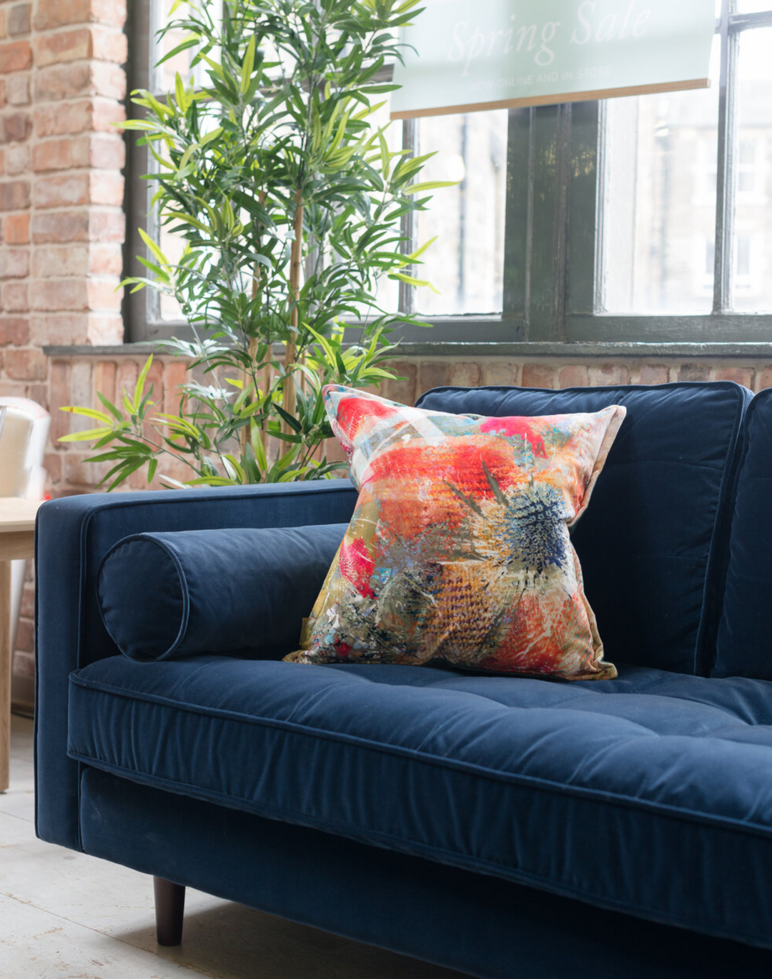 Mairi Helena Summer Thistle Cushion Cover