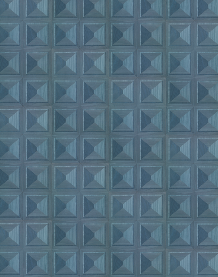 TEU-03, Blue Marquetry by Thomas Eurlings