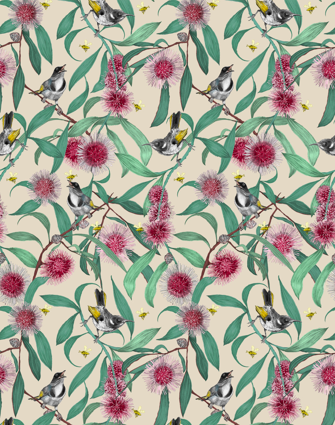 Bees in the Hakea, Cream