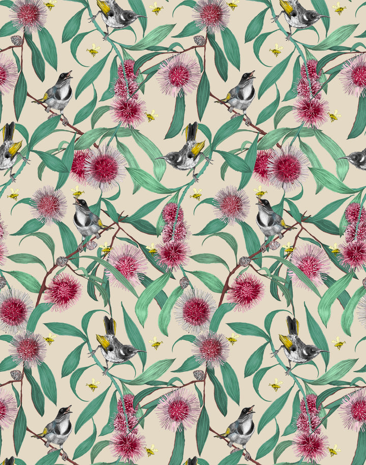Bees in the Hakea, Cream