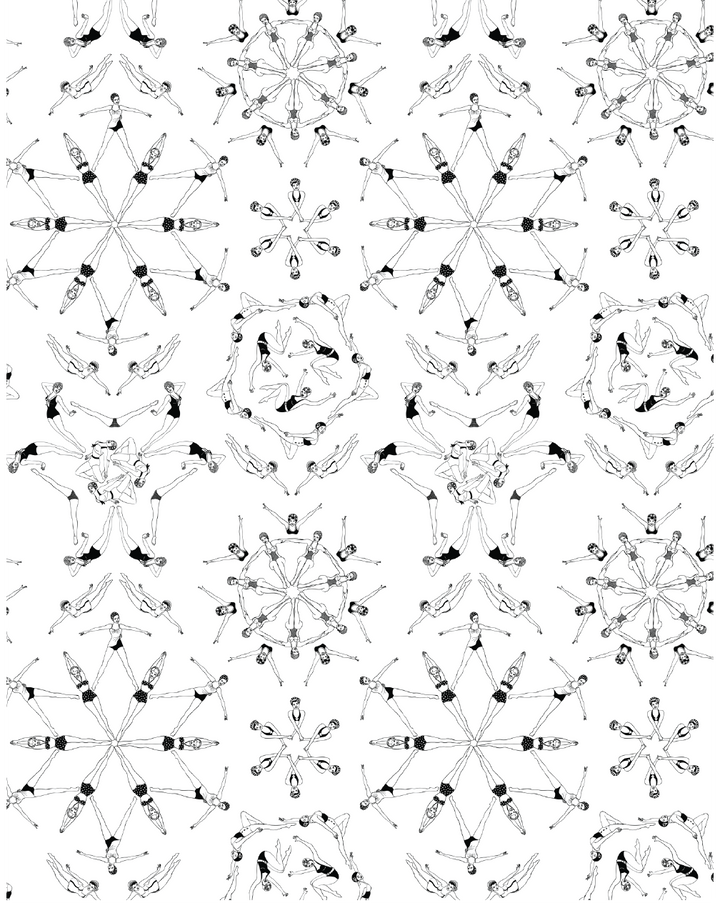 Splash! Wallpaper, Black and White