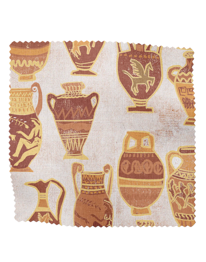 A Muggle of Jugs, Earthy - Linen Fabric