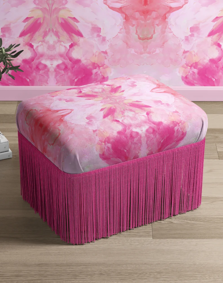 Amalfi, Coral Blush Velvet Fabric