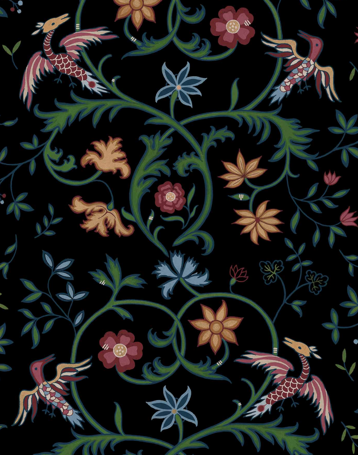 Antwerp Damask, Onyx D00144