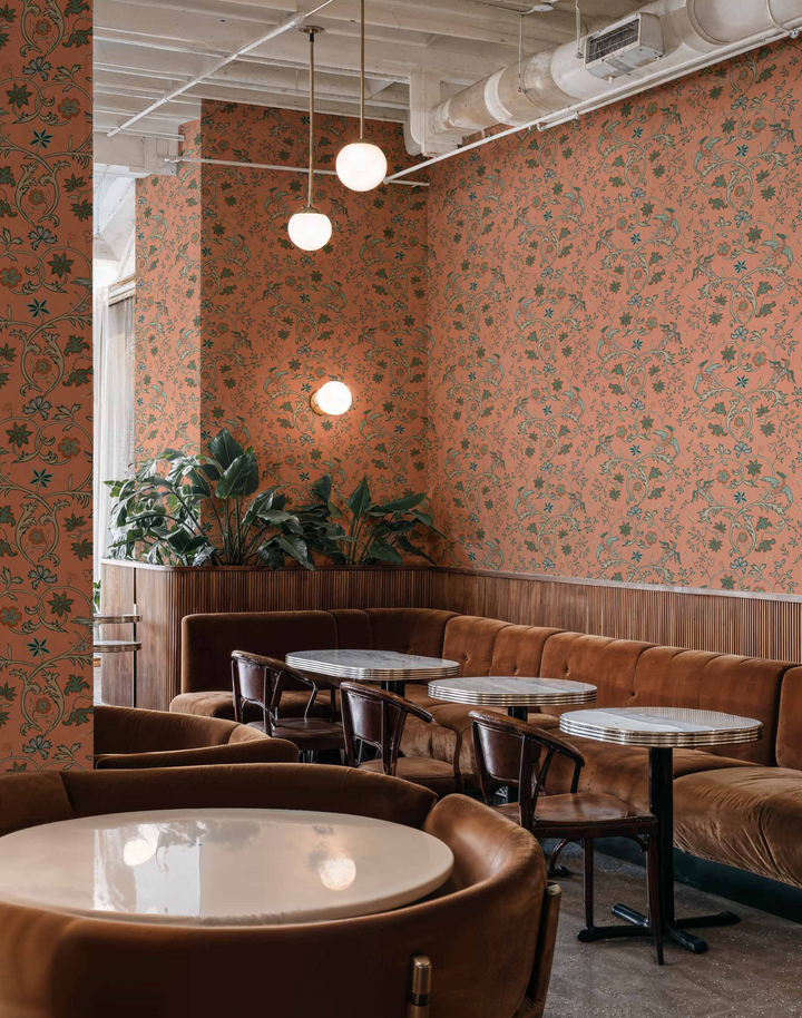 Antwerp Damask, Peach D00146