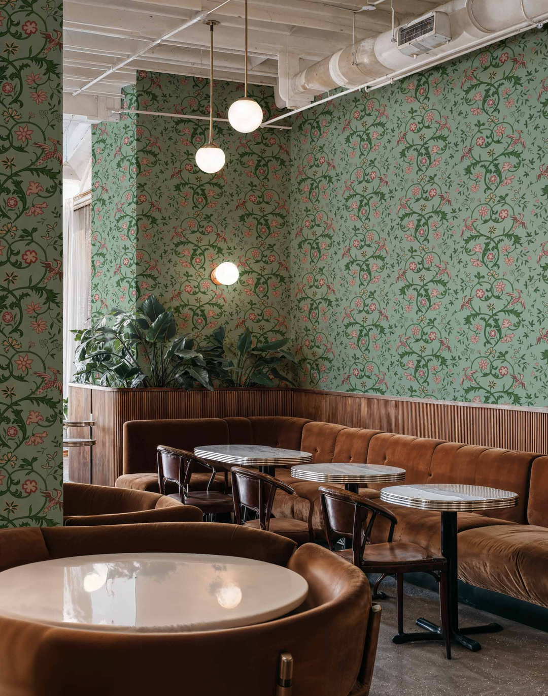 Antwerp Damask, Sage D00145