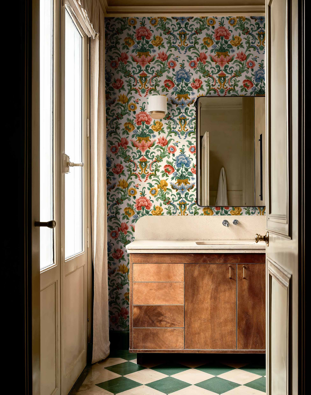 Aranjuez Damask, Coral D00132