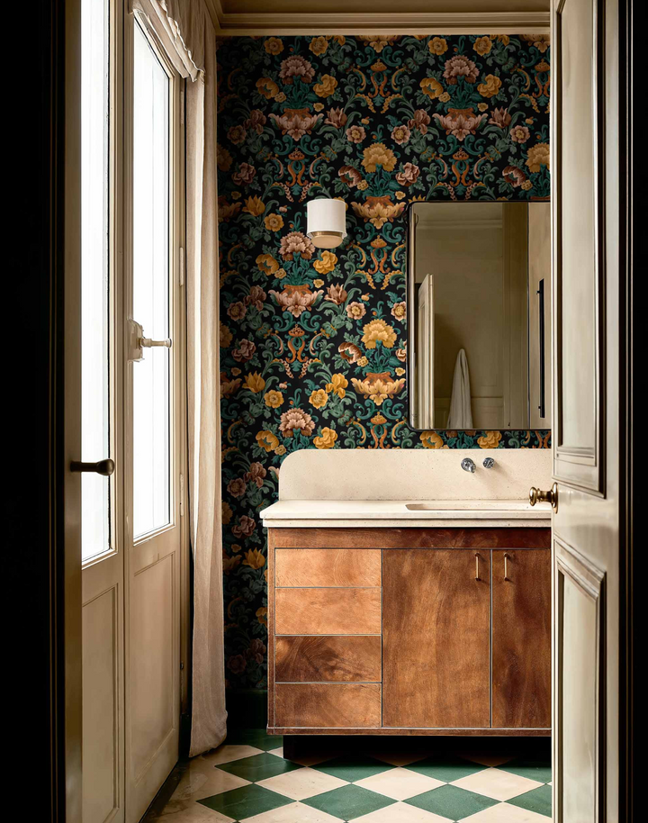 Aranjuez Damask, Onyx D00134